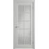 Эмалированная межкомнатная дверь ВФД Stockholm GLANTA COTTON WHITE CLOUD серого цвета, Вид остекления: WHITE CLOUD, Цвет: серый, Размер полотна: 600х2000