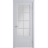 Эмалированная межкомнатная дверь ВФД Stockholm GLANTA ETT COTTON WHITE CLOUD серого цвета, Вид остекления: WHITE CLOUD, Цвет: серый, Размер полотна: 700х2000