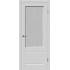 Эмалированная межкомнатная дверь ВФД Winter SHEFFIELD PRINT CLOUD COTTON серого цвета, Вид остекления: PRINT CLOUD, Цвет: серый, Размер полотна: 600х2000