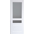 Межкомнатная дверь Элитдор С4/2 ДО Эмаль 700х2000 мм, Вид остекления: с остеклением, Цвет: белый, Размер полотна: 700х2000