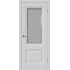 Эмалированная межкомнатная дверь ВФД Winter BARCELONA 2 ART CLOUD LINE COTON серого цвета, Вид остекления: ART CLOUD LINE, Цвет: серый, Размер полотна: 900х2000