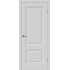 Эмалированная межкомнатная дверь ВФД Winter BARCELONA 2 COTON серого цвета, Вид остекления: без стекла, Цвет: серый, Размер полотна: 600х2000