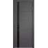 Эмалированная межкомнатная дверь ВФД Stockholm TRIVIA BLACK GLOSS POLAR черного цвета, Вид остекления: BLACK GLOSS, Цвет: черный, Размер полотна: 600х2000
