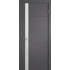 Эмалированная межкомнатная дверь ВФД Stockholm TRIVIA WHITE GLOSS POLAR черного цвета, Вид остекления: WHITE GLOSS, Цвет: черный, Размер полотна: 800х2000